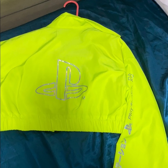 Line green crop jacket - Picture 4 of 4